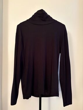Black Turtleneck Top